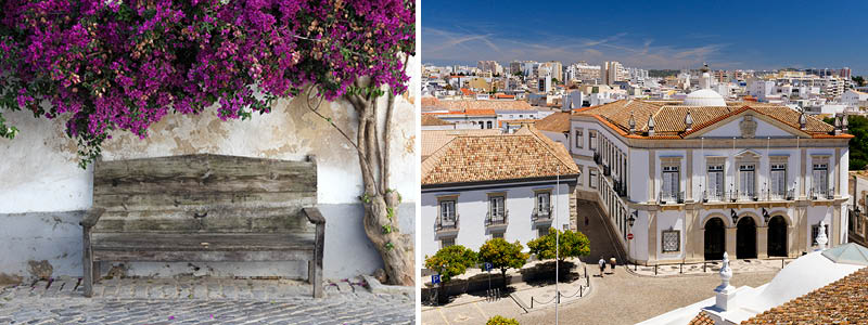 Oplev de brostensbelagte gader i Faro, Portugal